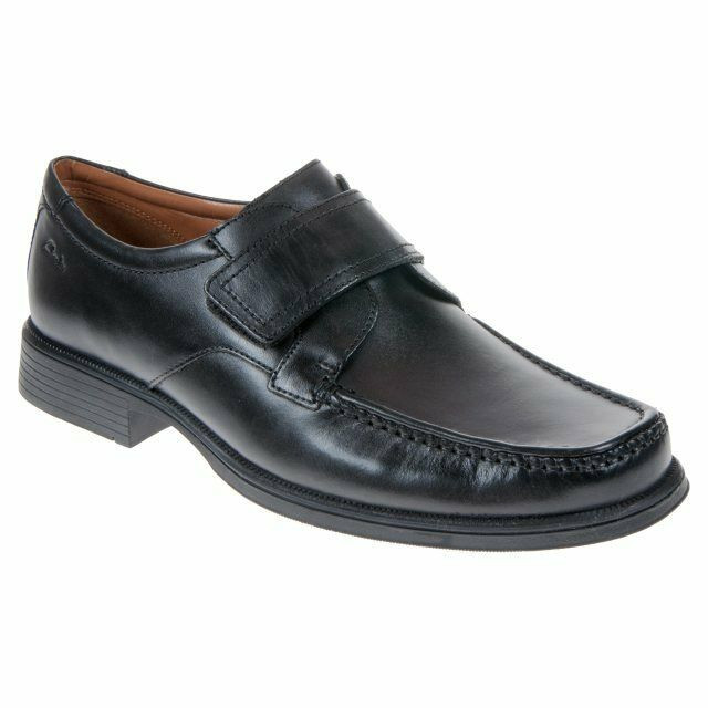 Clarks Huckley Roll Mens Smart Leather Touch Fasten Moccasin Shoes
