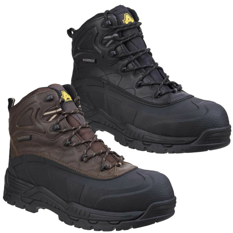 Amblers Orca Mens Lace Up Composite Toe Safety Waterproof Boots