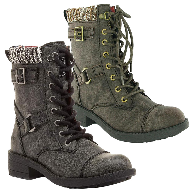 Rocket Dog Thunder Womens Classic Ankle Lace Up Biker Boots