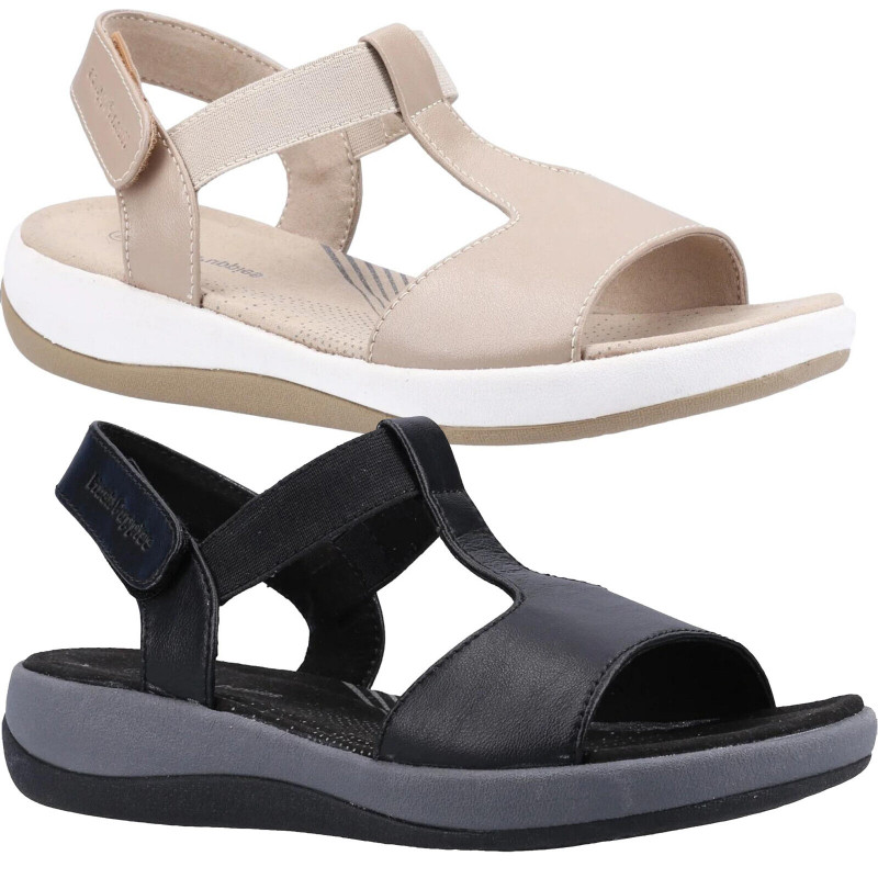 Hush Puppies Sylvie Womens Touch Fasten Comfort Open Toe Sandals