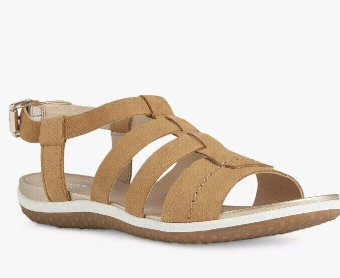GEOX D Vega D Womens Smart Leather Buckle Strap Sandals