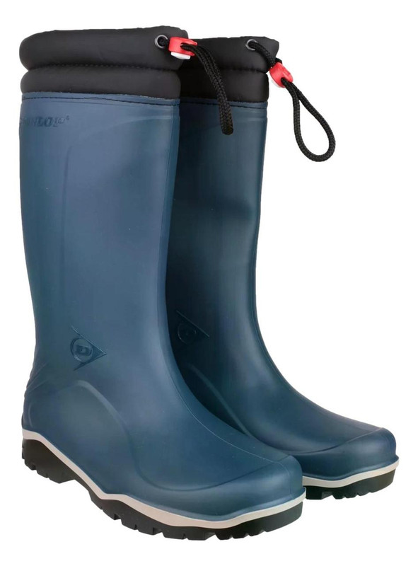 Drawstring Wellies Dunlop Blizzard Mens/Womens Pull On Rubber Tall Wellington Wellie Boots ...