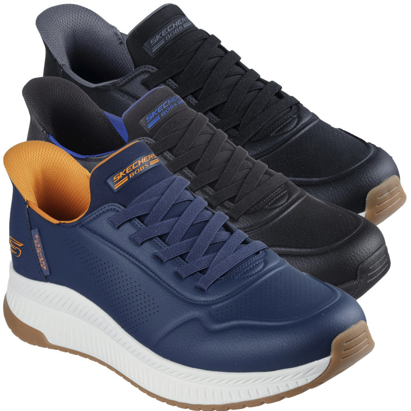 Skechers Bobs Squad 4 Direct Step Mens Slip-Ins Casual Trainers