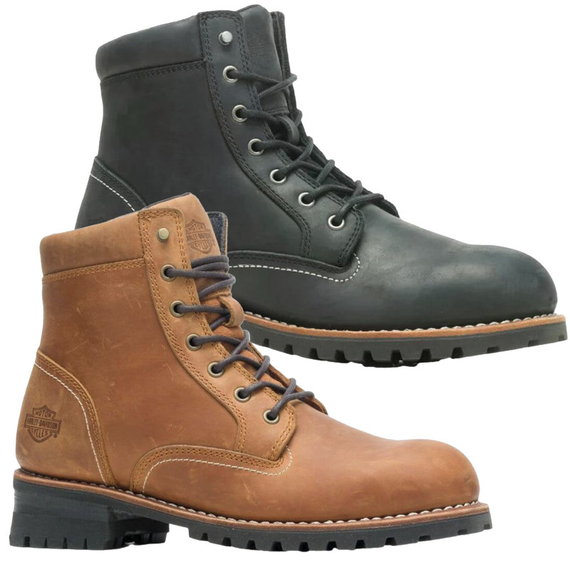 Harley Davidson Bentler 6" CE Mens Zip Up Riding Biker Ankle Boots