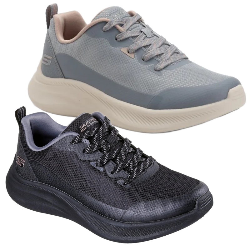 Skechers BOBS Moda Flex Womens Lace Up Sports Gym Casual Trainers