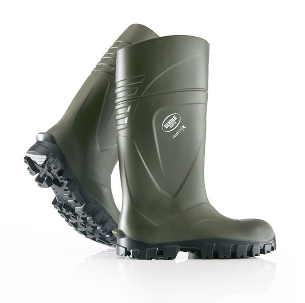 Bekina Steplite x Solid Grip Mens Full Safety S5 Wellie Boots