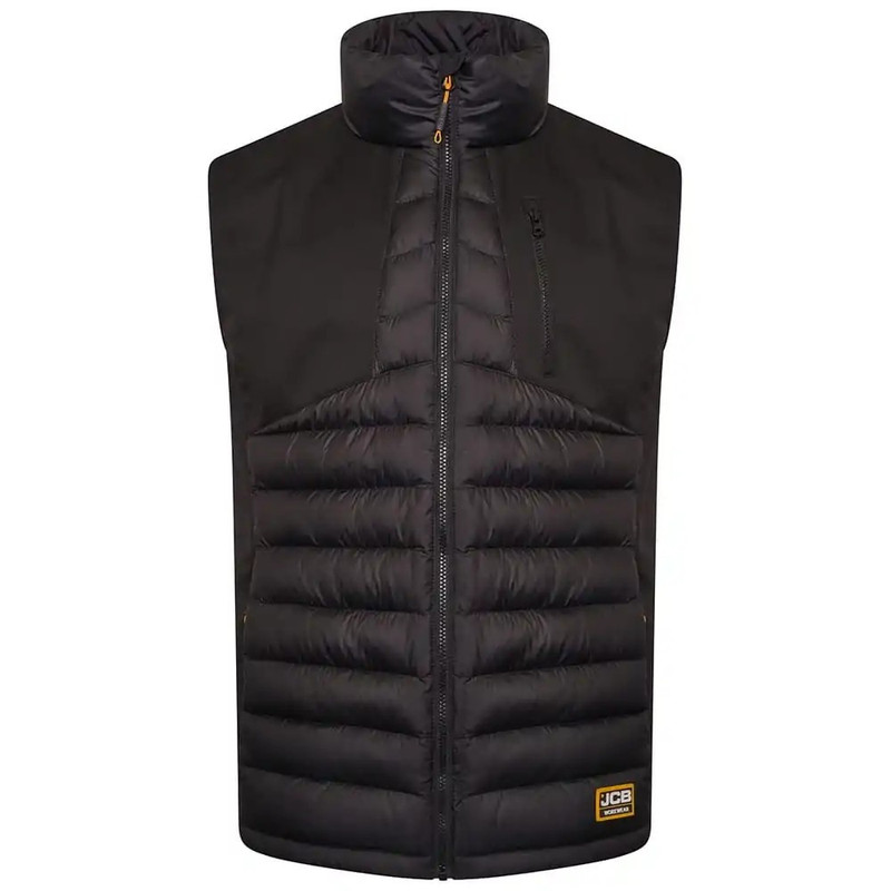 JCB Hybrid Mens Soft Padded Lightweight Work Gilet Body Warmer