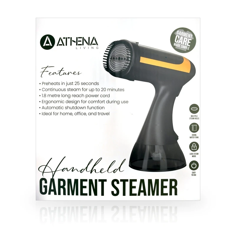 Athena 1500W Handheld Clothes Garment Steamer Iron Portable Travel Fast Heat 