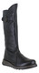 Fly London Mol 2 Womens Zip-Up Leather Wedged Knee High Leg Boots