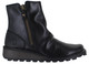 Fly London Mon Womens Wedge Heel Zip-Up Chelsea Leather Ankle Boots