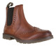 Catesby Mens Pull On Leather Brogues Chelsea Dealer Ankle Boots