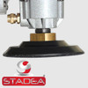 Stadea Rigid Rubber Velcro Hook and Loop Backing Pad - 3", 4", 5" - Arbor 5/8" 11 - Series Standard R