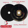 Stadea Rigid Rubber Velcro Hook and Loop Backing Pad - 3", 4", 5" - Arbor 5/8" 11 - Series Standard R