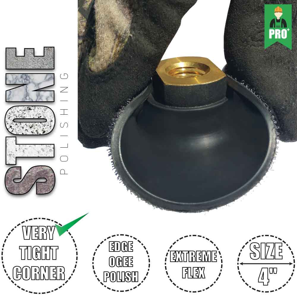 Hook and Loop Backing Pad Extra Flexible | Rubber Velcro Backing Pads 4 ...