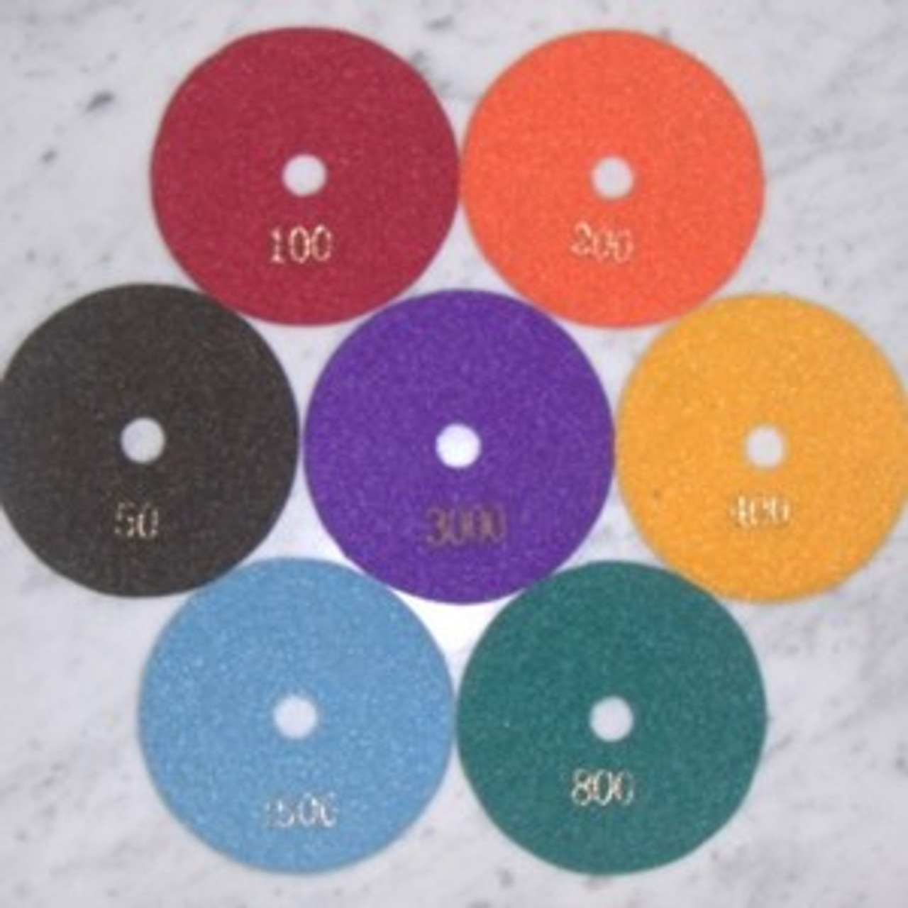 5 FULL SET 4" PREMIUM DRY DIAMOND POLISHING PADS 35 Pad Shop N Save