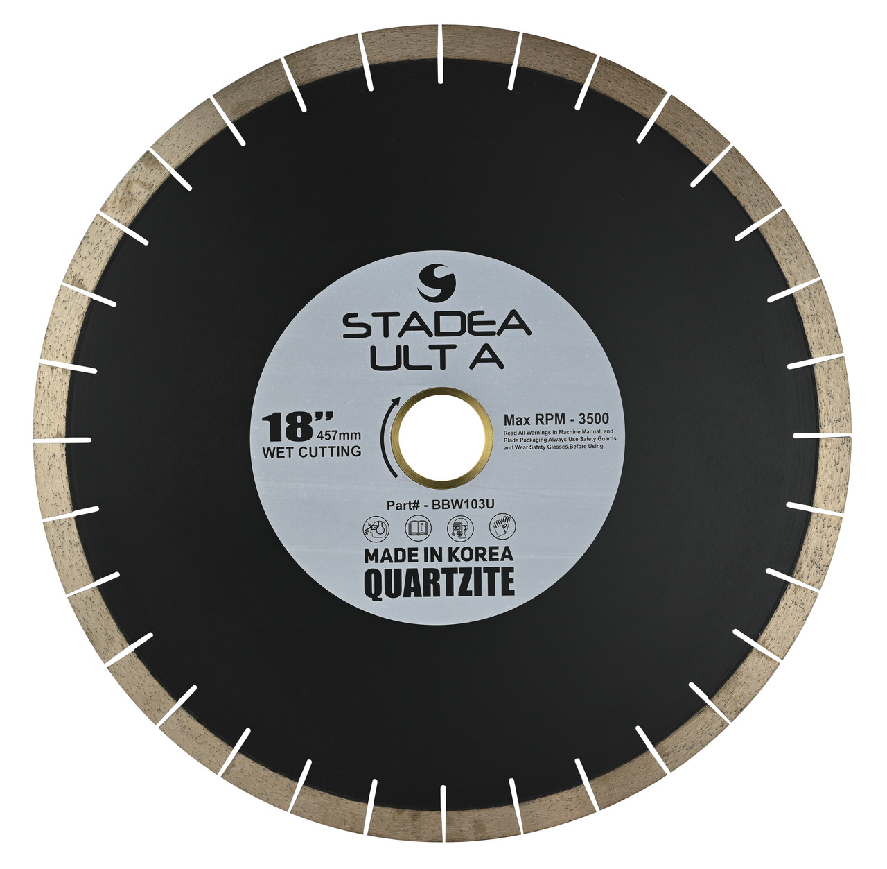 Stadea Diamond Bridge Saw Blade Silent Core For Quartzite Hard Stone  Cutting, Series Ultra A - Size 14