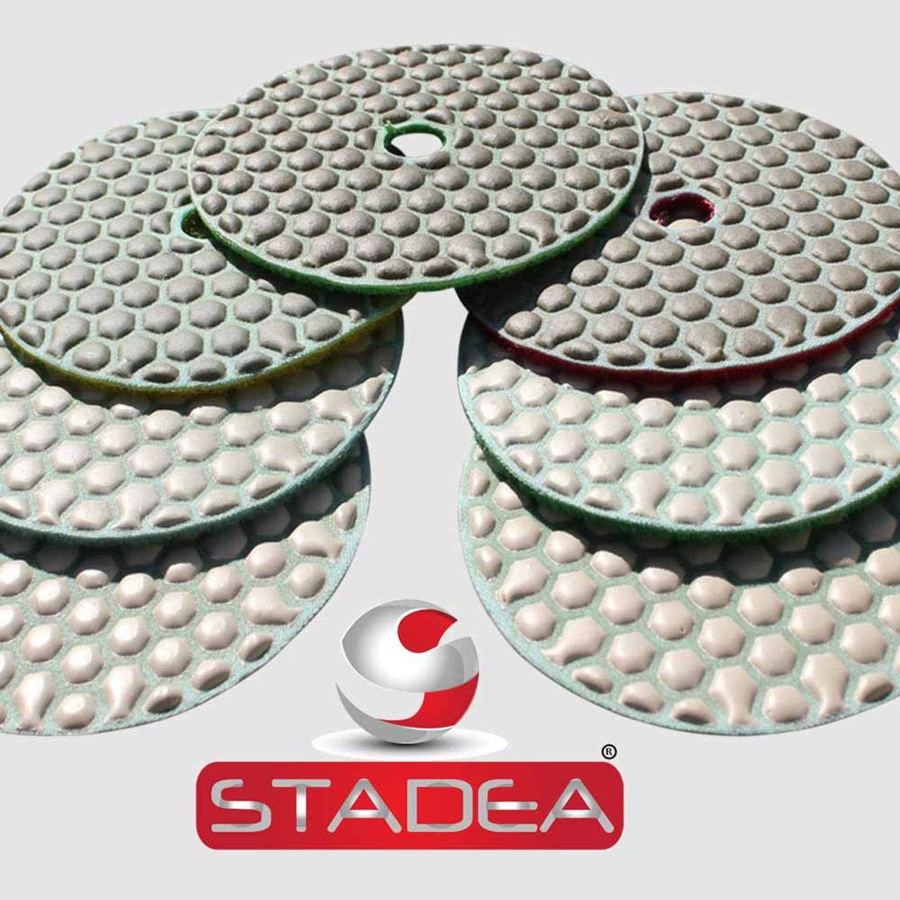 STADEA 4" Diamond Polishing Pads Set Wet/Dry for Granite Concrete Marble Grinder 