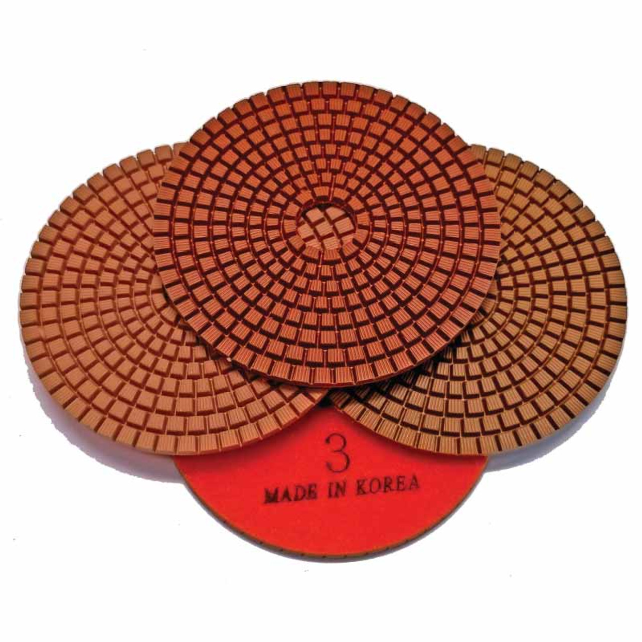 Stadea 3-Step Diamond Polishing Pads Wet for Granite Polishing