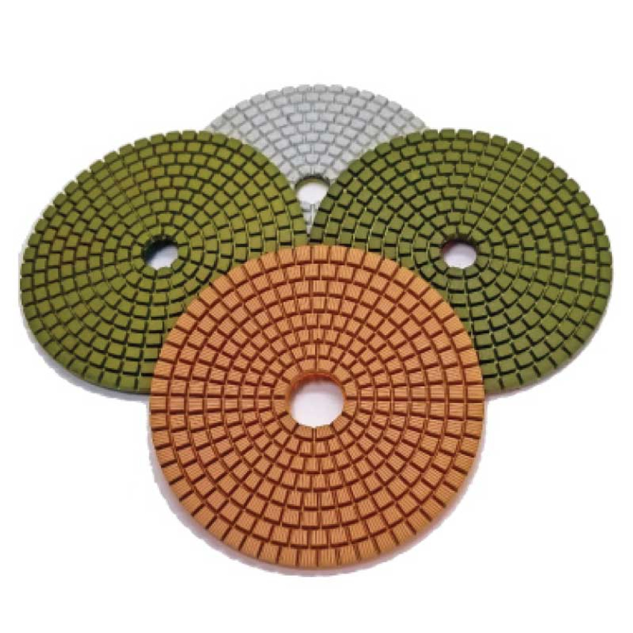 Stadea 4-Step Diamond Polishing Pads Wet for Granite Quartzite Polishing,  Series Ultra G