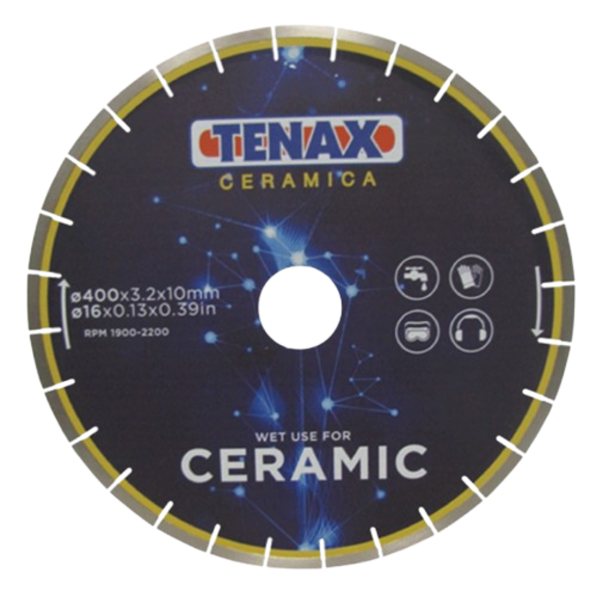 Tenax Bridge Saw Blade Silent | 16 Inch Ceramica Porcelain Blade