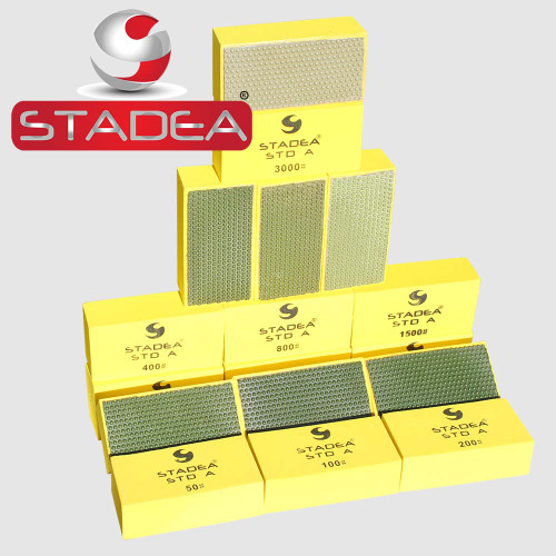 STADEA Diamond Hand Polishing Pads Set For Granite Concrete Marble Glass Polish 