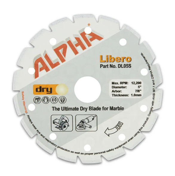 Alpha Libero Marble Cutting Blade- 5"
