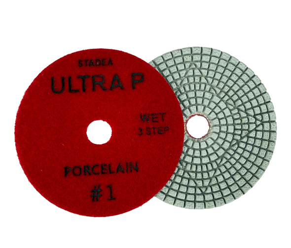 Stadea 4 Inch Wet Porcelain Diamond Polishing Pads - 3-Steps
