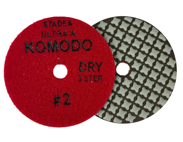 Stadea Komodo 4 Inch Dry Diamond Polishing Pads for Granite and Quartz