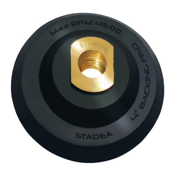 Stadea Flexible Rubber Hook and Loop Backing Pad Velcro Pads - 2", 3", 4", 5", 6" - Arbor 5/8" 11, 1 Piece