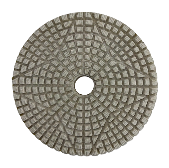 Stadea 4" Diamond Pads - Wet - Extra Flex - Series Ultra Q Hawk - 3 Step Set - Quartz Granite