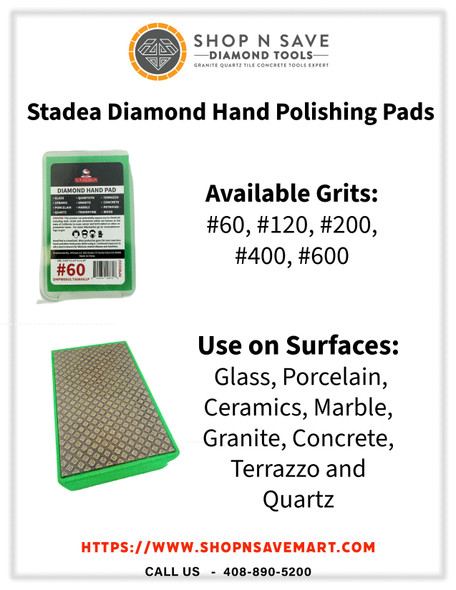 Stadea Diamond Hand Polishing Pads