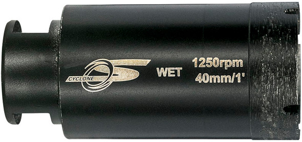 Cyclone S Thin Wall Diamond Core Drill Bit Thin Wall- 1-3/8"