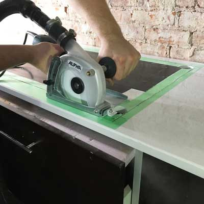 Alpha Katana Porcelain Tile Blade—5"