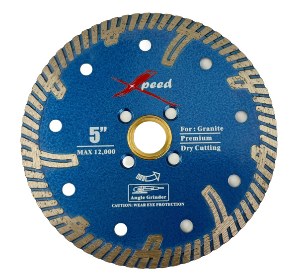 Xpeed Narrow Segmented Diamond Saw Blade for Granite Cutting- 5"