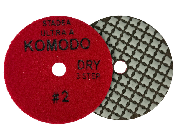 Stadea Komodo 4 Inch Dry Diamond Polishing Pads for Granite and Quartz