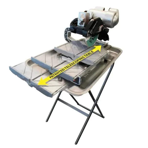 Pearl VX10.2XLPROKIT 10-inch Wet Tile Saw with Stand For All Metal Construction, No Plastic Components