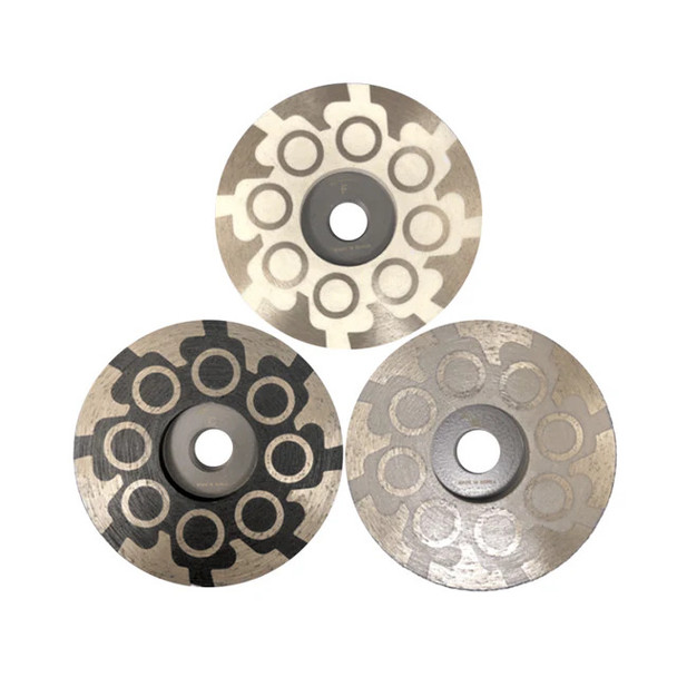 Disco Storm 4" Resin Cup Wheels For Granite, Marble, Engineered stone.