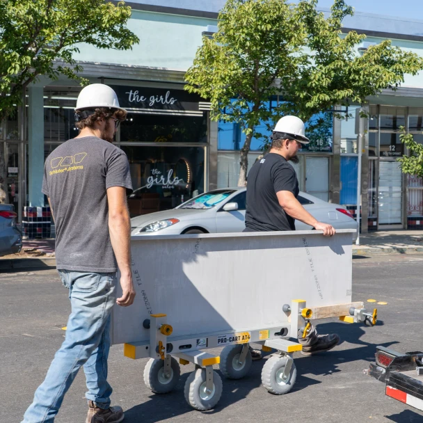 Omnicubed Pro Cart AT4 For Moving Slabs, Panels, Large Materials.