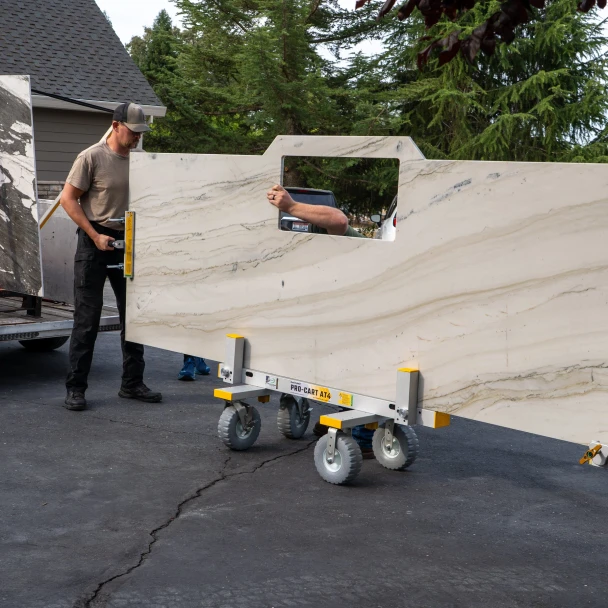 Omnicubed Pro Cart AT4 For Moving Slabs, Panels, Large Materials.