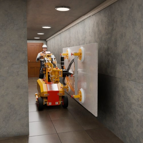Abaco AMITC400 panel transport cart with vacuum lifter - view 7