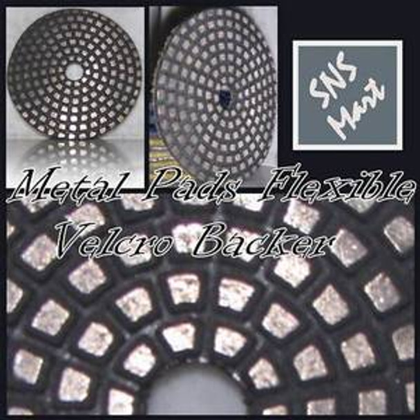 4" PREMIUM DIAMOND METAL POLISHING PADS Set :Pick Grits