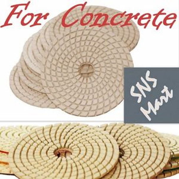 4" Wet/Dry Diamond Polishing Pads 8Pcs Set FOR CONCRETE