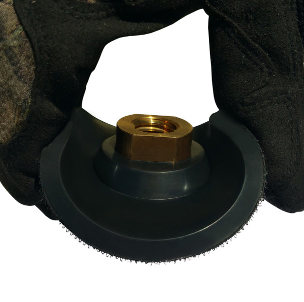 Stadea Extra Flex Rubber 4" Hook and Loop Velcro Backing Pad - Arbor 5/8" 11, 1 Piece