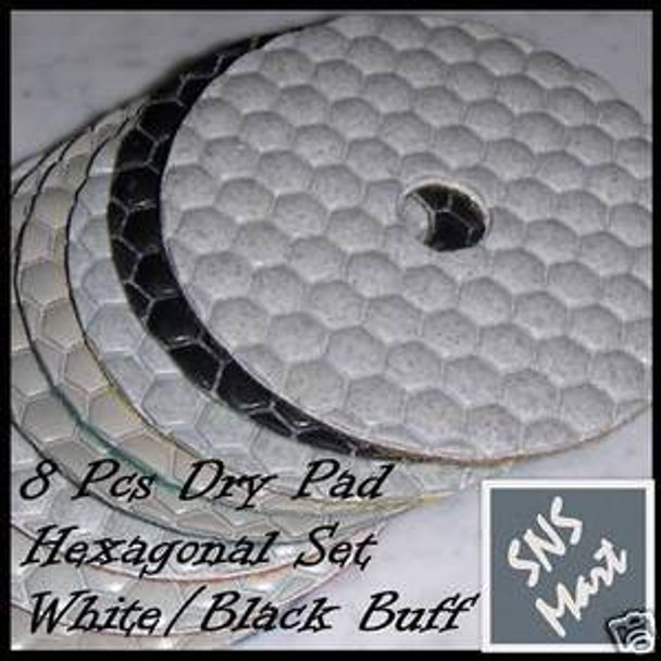 5" PREMIUM DRY DIAMOND POLISHING PAD GRANITE MARBLE SET