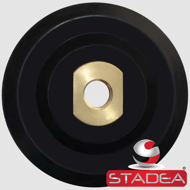 Stadea Rigid Rubber Velcro Hook and Loop Backing Pad - 3", 4", 5" - Arbor 5/8" 11 - Series Standard R