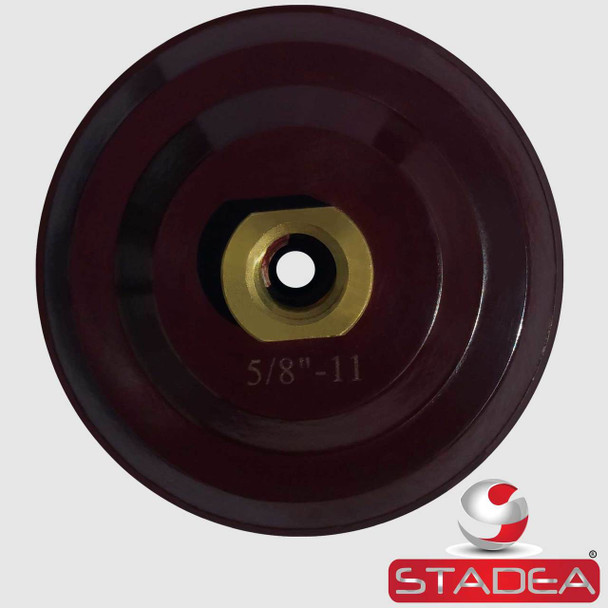 Stadea Rigid Velcro Hook and Loop Backing Pad - 4 Inch -  Arbor 5/8" 11 - Series Standard R