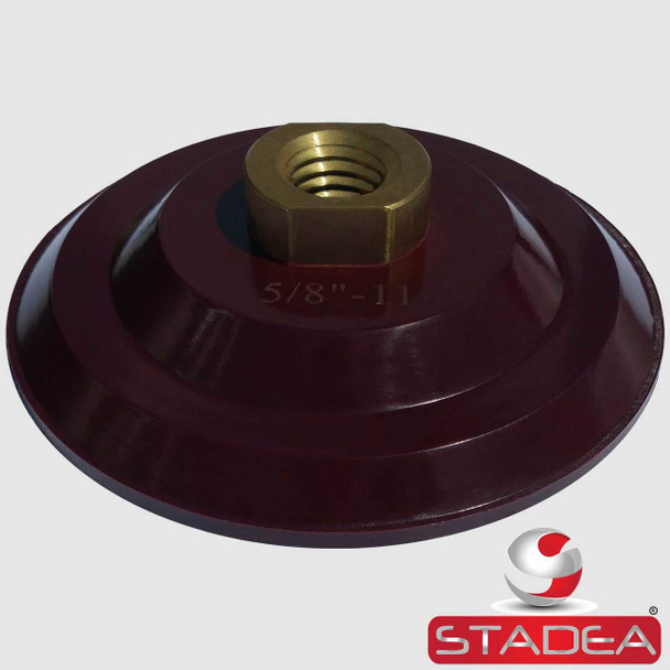 Stadea Rigid Velcro Hook and Loop Backing Pad - 4 Inch -  Arbor 5/8" 11 - Series Standard R