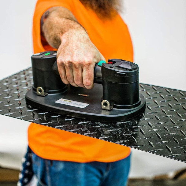 Grabo Electric Vacuum Suction Cup Lifter for Stone Glass Quartz Wood Dry-Wall Tiles - 375lbs Max Load, X2 Batteries (with Carry case) Grabo Electric Vacuum Suction Cup Lifter for Stone Glass Quartz Wood Dry-Wall Tiles - 375lbs Max Load, X2 Batteries (with Carry case)