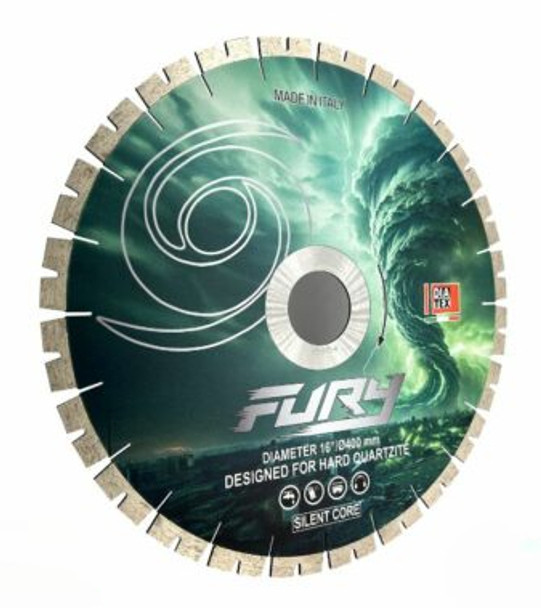 Diatex Fury Bridge Saw Blade for Quartzite Cutting - 14" 16" Blade