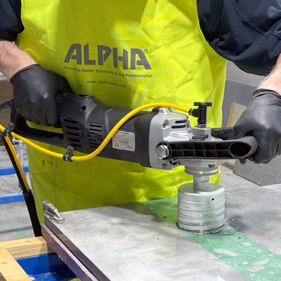 Alpha ECG-900 - 9 Inch Wet Angle Grinder
